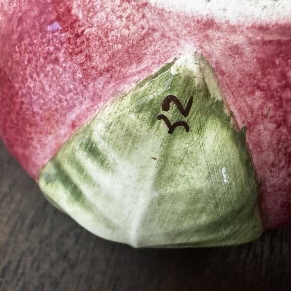 Vietri Apple Trinket Box Covered Dish w/ Lid Made In Italy Hand Painted Numbered - Picture 12 of 16